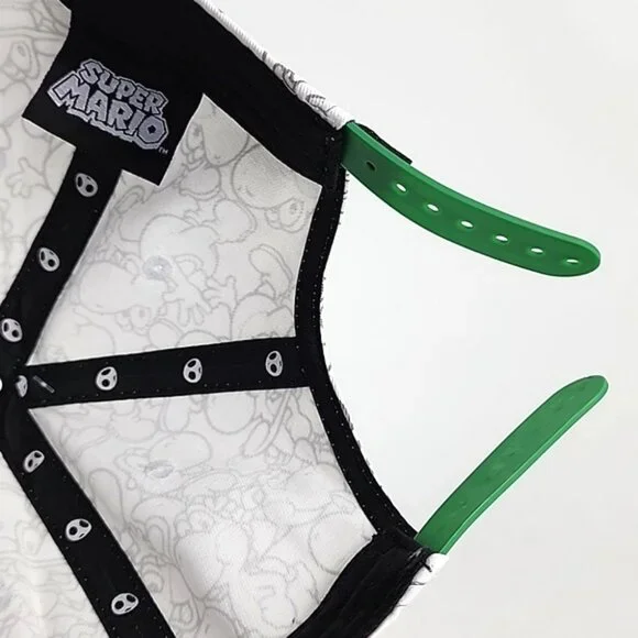 Nintendo Super Mario Yoshi Snapback Adjustable Hat Cap Green White OS Fits Most - Picture 16 of 16